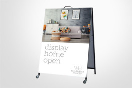 A-Frame sign full colour printing, range of sizes, colourbond or insertable corflute face